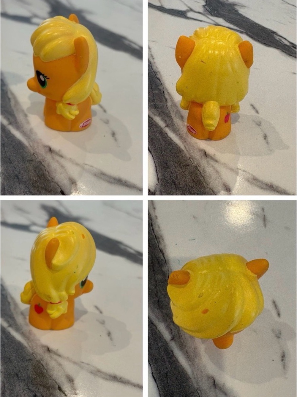 Playskool Lot Of 5 My Little Pony Figures Yellow,Blue, Pink, Orange, White 2.25” - Picture 10 of 11